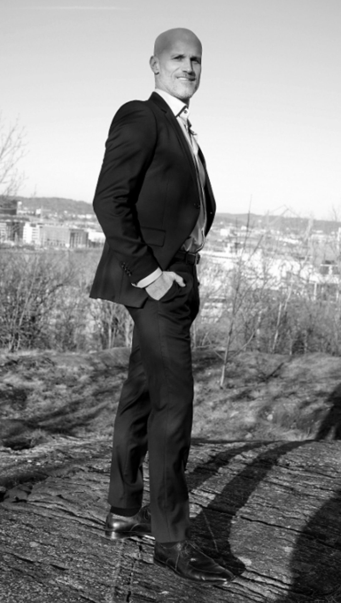 Peter Branzell overlooking the city of Gothenburg